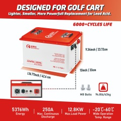 XRH 48V 105Ah Golf Cart Battery Steel