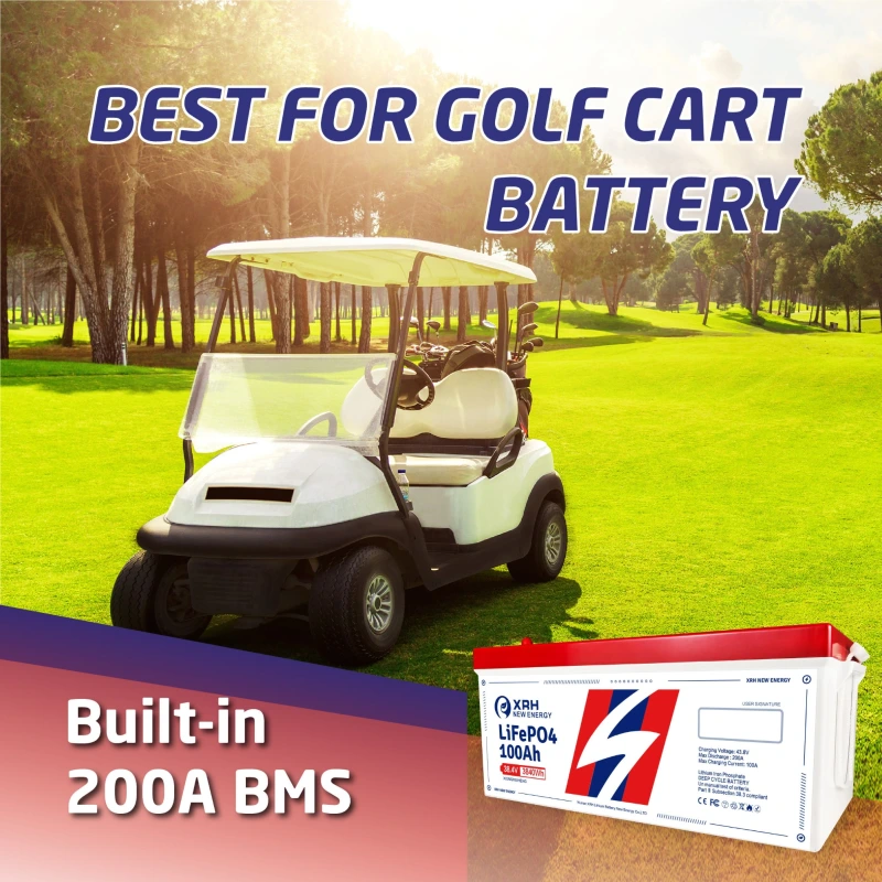 XRH 36V 100AH Golf Cart LiFePO4 Battery
