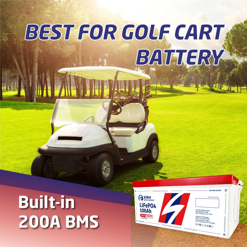 XRH 36V 100AH Golf Cart LiFePO4 Battery