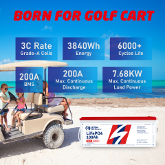 XRH 36V 100AH LiFePO4 Lithium Battery | Includes 36V 20A Lithium Battery Charger | Built in 200ah BMS with Bluetooth & Mobile APP,Perfect for Golf Cart, Trolling Motor, Solar System, RV, Marine…