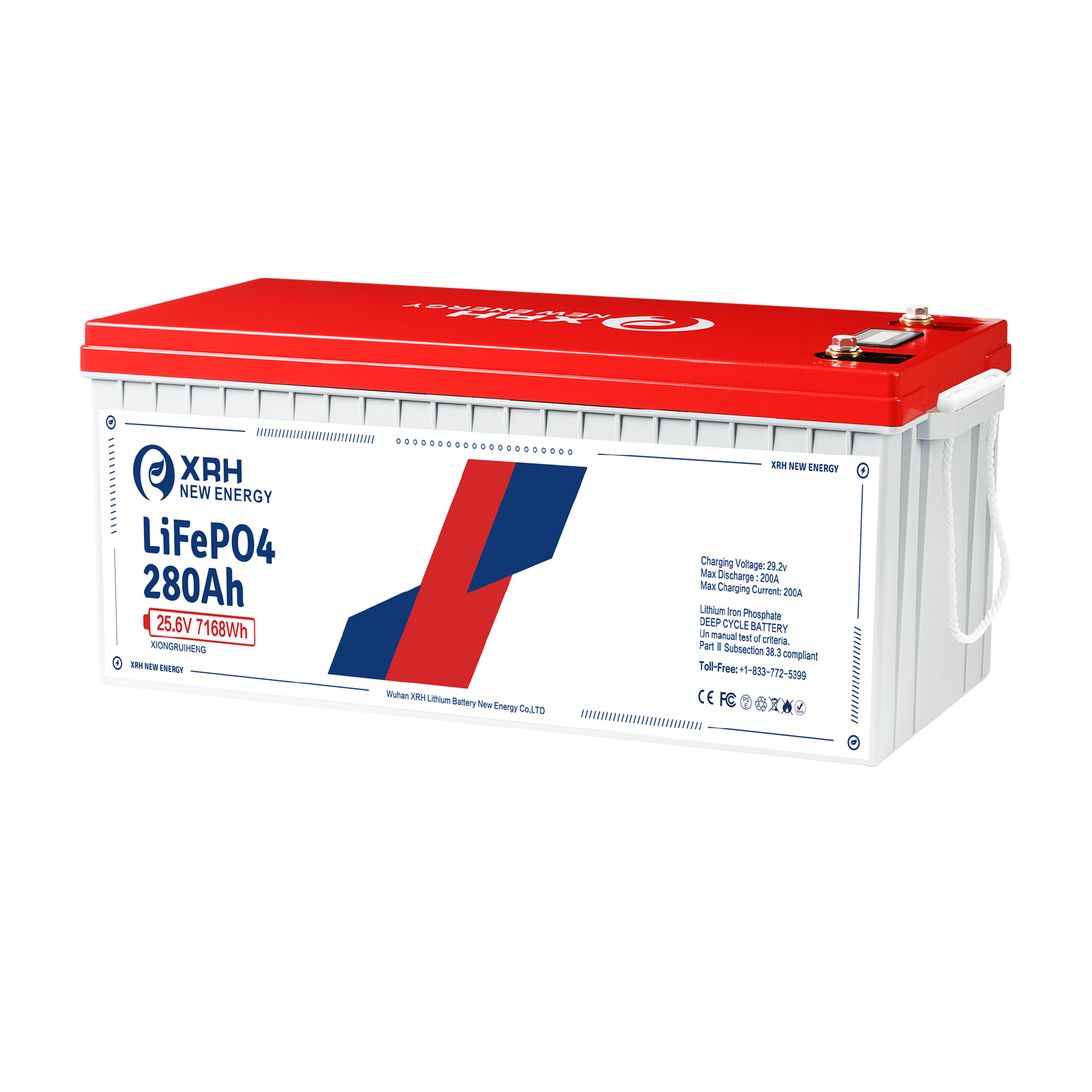 24 Volt LiFePO4 Battery – 280Ah High-Capacity Energy Storage