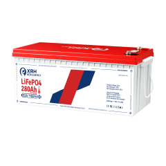 XRH 24V 280Ah Self-Heating LiFePO4 Lithium Battery with Bluetooth & Smart APP,Supports Low Temperature(-4℉),Built-in 250 BMS,Perfect for RV,Marine,Solar,Home Energy Storage,off-Grid in Cold Areas…