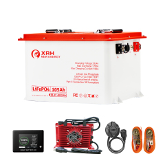 36V(38.4V) LiFePO4 Lithium Golf Cart Battery Built-in 250A BMS,with 36V 20A Lithium Battery Charger,Mobile APP,Touch Monitor,Port Plug and retention strap,6000+ Cycles,Perfect for Golf Carts