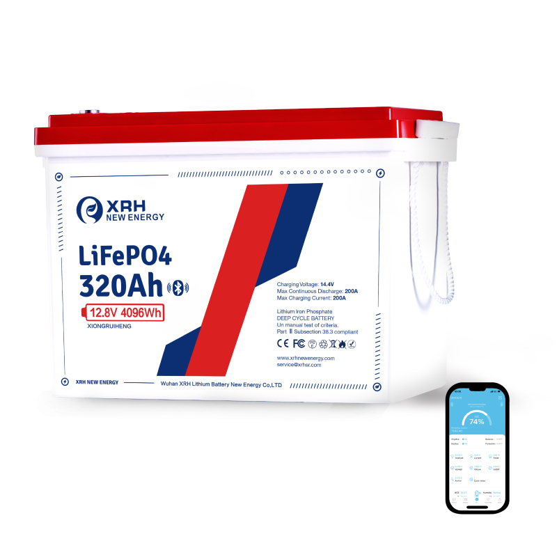 12V 320Ah LiFePO4 Lithium Battery, 200A BMS, 4096W Max, 4000-15000 Cycles, 10 Year Life, Replacement for AGM Battery, for Motorhome, Solar System, Camping