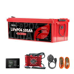48V (51.2V) LiFePO4 Golf Cart Battery, Built-in 250A BMS, 48V 20A Lithium Charger, Mobile App & Touchscreen Monitor, Port Plug & Tether, 6000+ Cycles, Ideal for Golf Carts