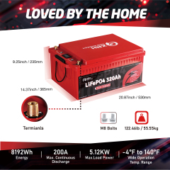 XRH 24V 280Ah Self-Heating LiFePO4 Lithium Battery with Bluetooth & Smart APP,Supports Low Temperature(-4℉),Built-in 250 BMS,Perfect for RV,Marine,Solar,Home Energy Storage,off-Grid in Cold Areas…