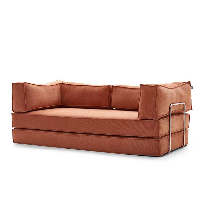 2025 High Quality Compression Sectional Sofa Set High Corduroy Vacuum Compression Folding Sofa Bed Elegant Box Style China Manufacturer