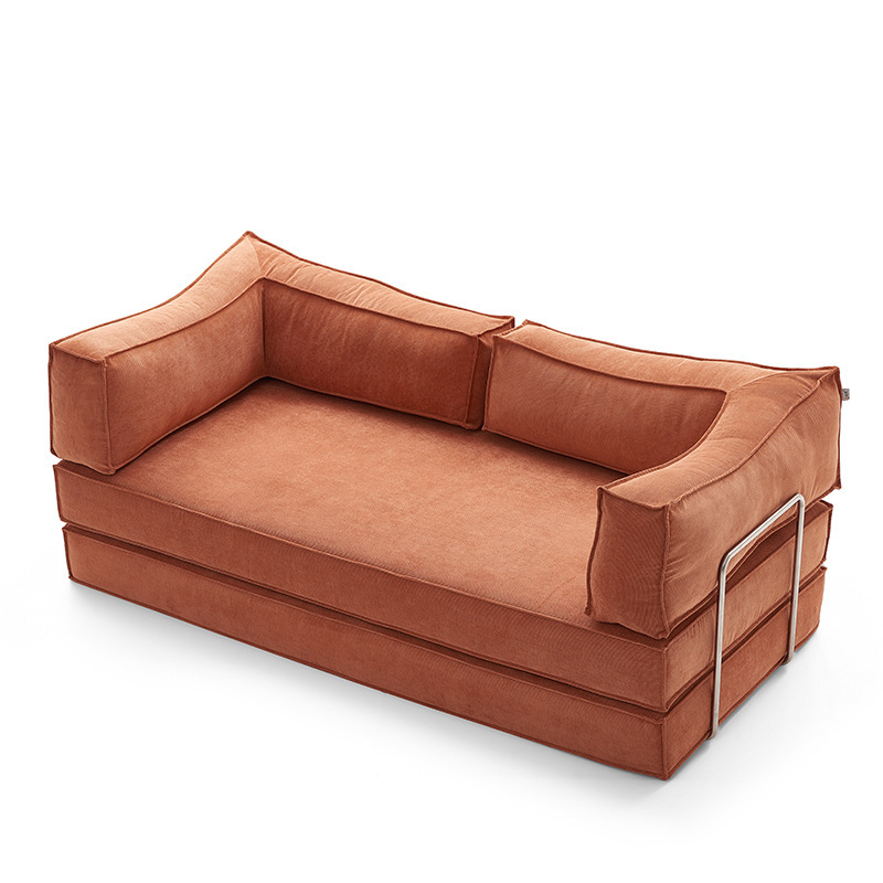 2025 High Quality Compression Sectional Sofa Set High Corduroy Vacuum Compression Folding Sofa Bed Elegant Box Style China Manufacturer