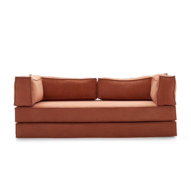 2025 High Quality Compression Sectional Sofa Set High Corduroy Vacuum Compression Folding Sofa Bed Elegant Box Style China Manufacturer