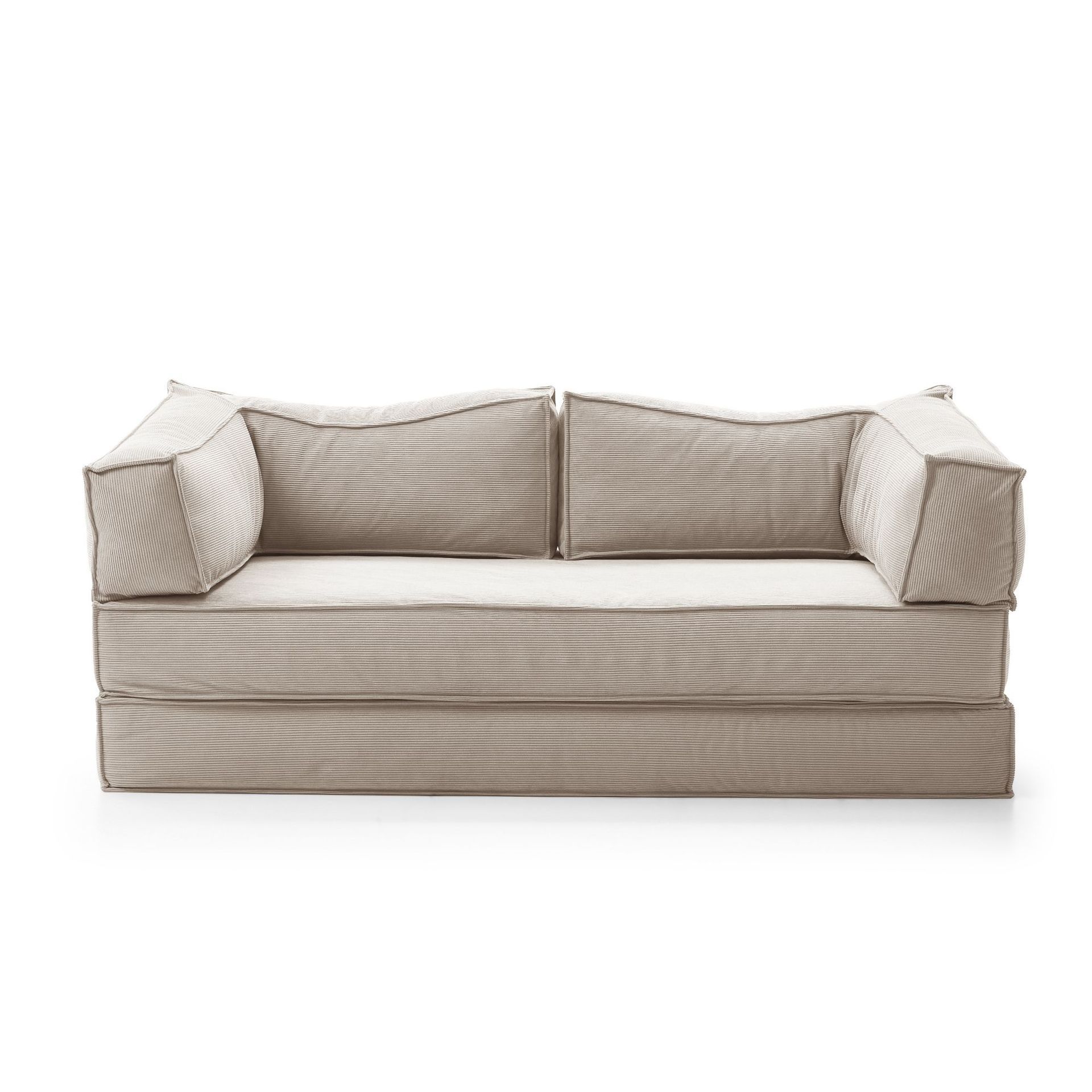 2025 High Quality Compression Sectional Sofa Set High Corduroy Vacuum Compression Folding Sofa Bed Elegant Box Style China Manufacturer
