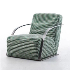 Italienischer, leichter Luxus-Einzelsessel, nordisches Wohnzimmer, Balkon, minimalistisches Design, Freizeit, Verhandlung, moderner, schlichter Stuhl, chinesischer Hersteller