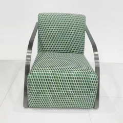 Italienischer, leichter Luxus-Einzelsessel, nordisches Wohnzimmer, Balkon, minimalistisches Design, Freizeit, Verhandlung, moderner, schlichter Stuhl, chinesischer Hersteller