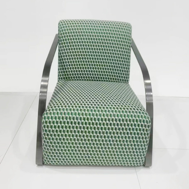 Italienischer, leichter Luxus-Einzelsessel, nordisches Wohnzimmer, Balkon, minimalistisches Design, Freizeit, Verhandlung, moderner, schlichter Stuhl, chinesischer Hersteller