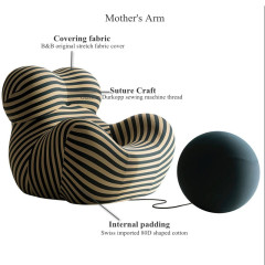 Mother's Embrace Sofa Single Chair Living Room Designer Single Chair Comfortable Bedroom Net Celebrity Lazy Leisure Sofa Chair China Factory