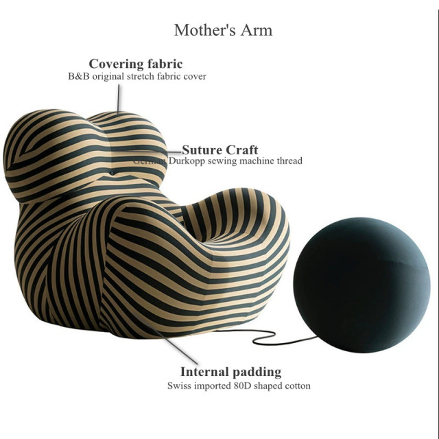 Mother's Embrace Sofa Single Chair Living Room Designer Single Chair Comfortable Bedroom Net Celebrity Lazy Leisure Sofa Chair China Factory