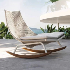 Ensemble de trois fauteuils d'extérieur en rotin pour villa, cour, jardin, véranda, canapé individuel en rotin, fabricant chinois