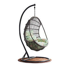 Balancelle nid d'oiseau, panier suspendu, balancelle simple, chaise suspendue en rotin, berceau, support de balcon extérieur, hamac, chaise en rotin d'intérieur