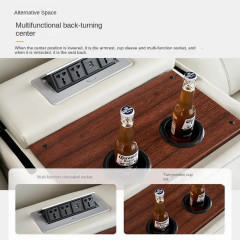 Hochwertiges, elektrisch wandmontiertes Multifunktionssofa aus Leder, klein, gelb, Kuhfell, groß, Heimkino, Wohnzimmer, Fabrikverkauf in China