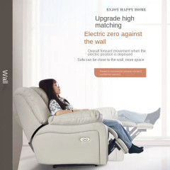 Hochwertiges, elektrisch wandmontiertes Multifunktionssofa aus Leder, klein, gelb, Kuhfell, groß, Heimkino, Wohnzimmer, Fabrikverkauf in China