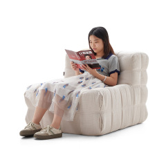 أريكة استرخاء فردية بنمط الوافل، مناسبة لغرفة معيشة صغيرة، كرسي مريح قابل للتعديل بدون عظم، أريكة زاوية إسفنجية قابلة للتفريغ