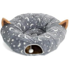 OEM Glow-in-the-Dark Magic Cat Tunnel – Stars, Moon & Cozy S-Shaped Hideaway China Manufacturer