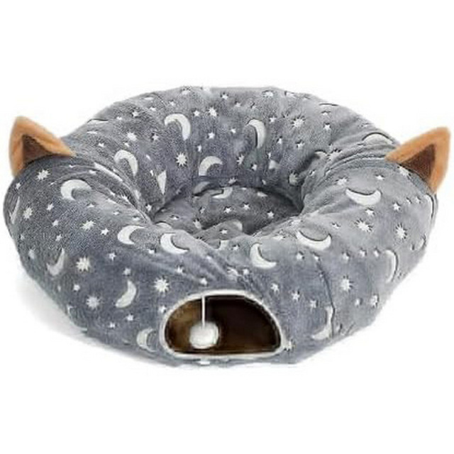 OEM Glow-in-the-Dark Magic Cat Tunnel – Stars, Moon & Cozy S-Shaped Hideaway China Manufacturer