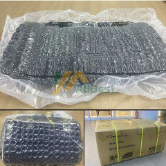 Canapé compressé en mousse haute densité effet flocon de neige, livré en boîte pour la vente en gros.