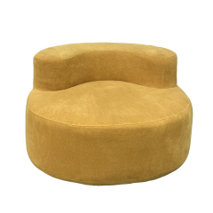 Chiffon Frameless Single Sofa  Chenille Down-Filled Lounge Chair Compressed Sofa Manfacturer