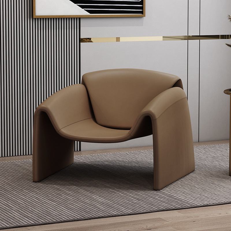 Italian Style Crab Chair Creative Leather Leisure Accent Chair for Home Hotel Apartment Interior Furniture Support OEM Custom