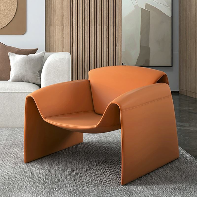 Italian Style Crab Chair Creative Leather Leisure Accent Chair for Home Hotel Apartment Interior Furniture Support OEM Custom