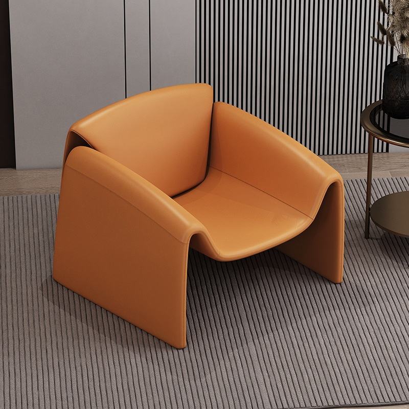 Italian Style Crab Chair Creative Leather Leisure Accent Chair for Home Hotel Apartment Interior Furniture Support OEM Custom
