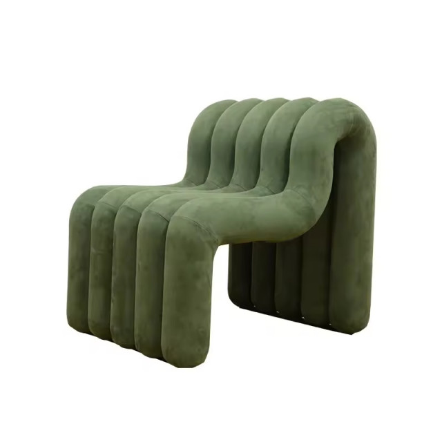 Modern Apartment Furniture Chair One Seater Sofa Modern Chaise Lounge Unique Design Living Room Sofa U Support OEM Custom