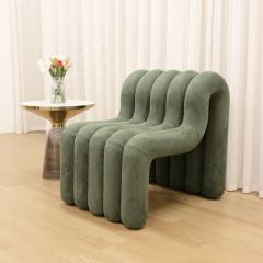 Modern Apartment Furniture Chair One Seater Sofa Modern Chaise Lounge Unique Design Living Room Sofa U Support OEM Custom
