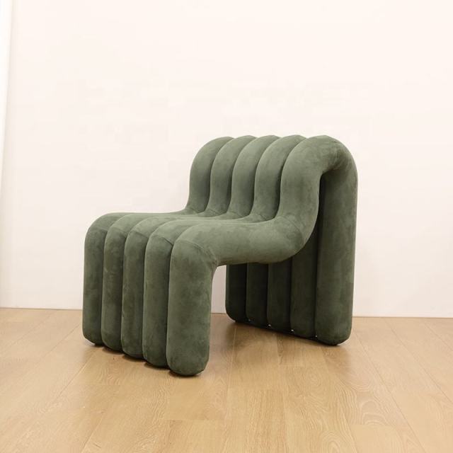 Modern Apartment Furniture Chair One Seater Sofa Modern Chaise Lounge Unique Design Living Room Sofa U Support OEM Custom
