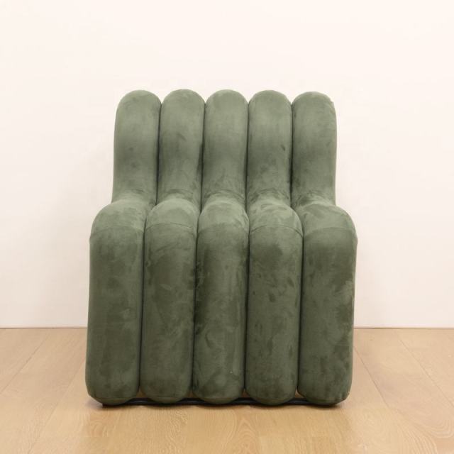 Modern Apartment Furniture Chair One Seater Sofa Modern Chaise Lounge Unique Design Living Room Sofa U Support OEM Custom