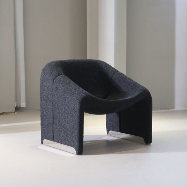 Modern Nordic Living Room Chair Retro Simple Design Leisure Creative Single Sofa Chair for Office Hotel Apartment