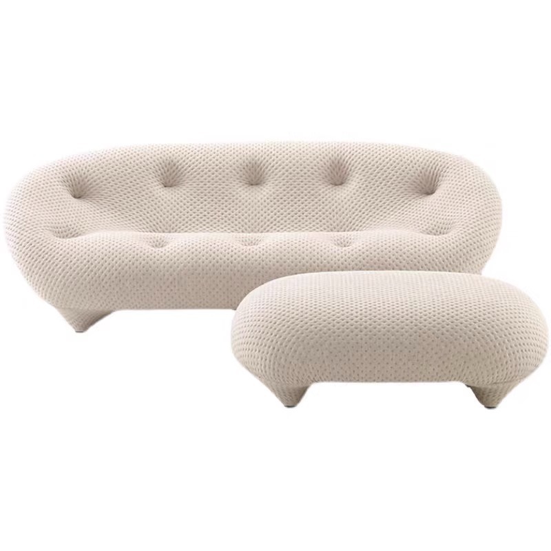 Longstar Modern Living Room Sofa Luxury Tufted Navy Blue Sofa Trending Bubble Texture Sectional Sofa for Living Room China Factory