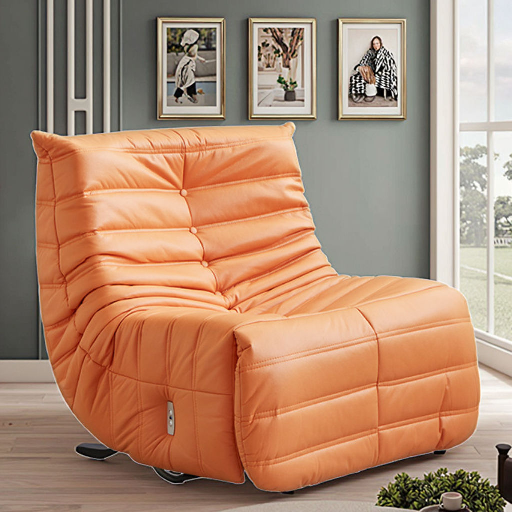 Modern Single Electric Adjustable Leisure Chair Sleepable Adult Lazy Sofa Rocking Chaise Lounge for Bedroom Living Room