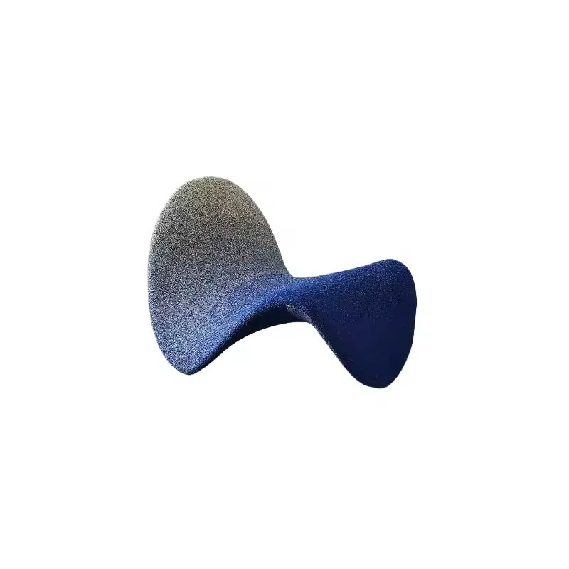 Nordic S-Shaped Single Sofa Chair Creative Revolving Leisure Chair for Living Room Bedroom Hotel School Park Gym