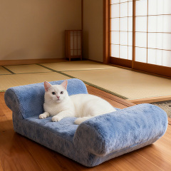 Pet Sofa Bed, Stylish Cat Couch, All-Season Pet Bed with Summer Cooling Option, Removable & Washable Pet Furniture for Wholesale