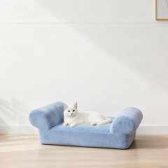 Pet Sofa Bed, Stylish Cat Couch, All-Season Pet Bed with Summer Cooling Option, Removable & Washable Pet Furniture for Wholesale