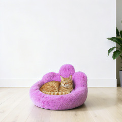 Cloud-Shaped Cat Bed, Ultra-Soft Short Plush Pet Bed, All-Season Warm Dog Bed, Cute Cozy Pet Sofa for Small Pets, OEMODM Supported
