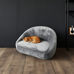 Original Waterproof Leather Pet Sofa Bed, Warm Cat Dog Bed for Autumn & Winter, Semi-enclosed Pet Cushion, Durable Easy Clean Pet House, OEM/ODM Supported