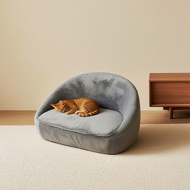 Original Waterproof Leather Pet Sofa Bed, Warm Cat Dog Bed for Autumn & Winter, Semi-enclosed Pet Cushion, Durable Easy Clean Pet House, OEM/ODM Supported