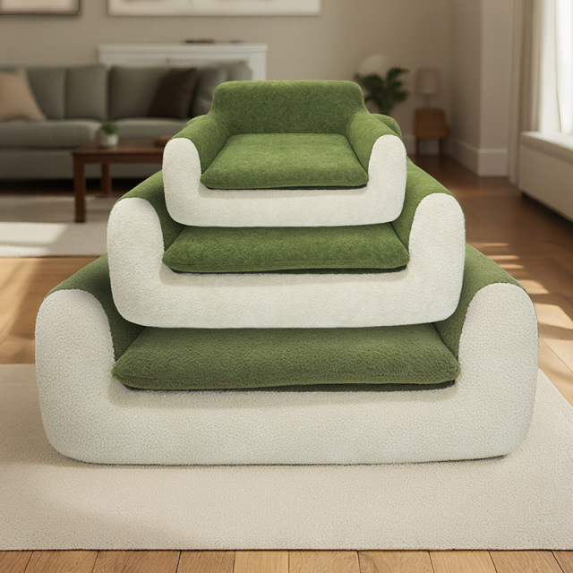 Original Waterproof Leather Pet Sofa Bed, Warm Cat & Dog Bed for Autumn Winter, Durable Easy-Clean Pet House, OEM/ODM Supported