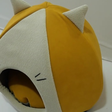 Cute Cat Face Semi-Closed Pet Cave Bed – Factory Direct Supply for Wholesale & Custom Orders