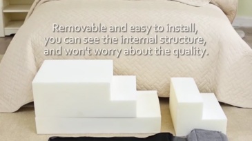 Wholesale Non-Slip Foam Pet Steps for Small Dogs and Cats – Folding Dog Stairs for Bed, Portable Pet Ramp with Removable Washable Cover – ALLBEST OEM Manufacturer