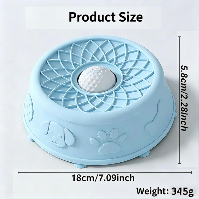 2026 New Trend Wholesale Suction Cup Food Dispenser Anti-slip Dog Cat Liquid Treat Silicone Slow Feeder Lick Bowl with Ball