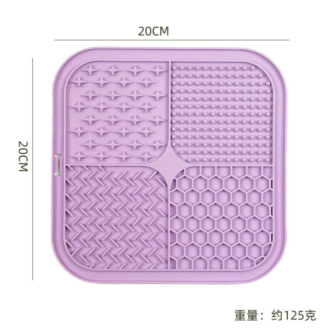 Wholesale Food Grade Silicone Pet Lick Mat – Slow Feeder with Suction Cups, Anti-Choke Slow Eating Pad for Dog Dental Health & Digestion