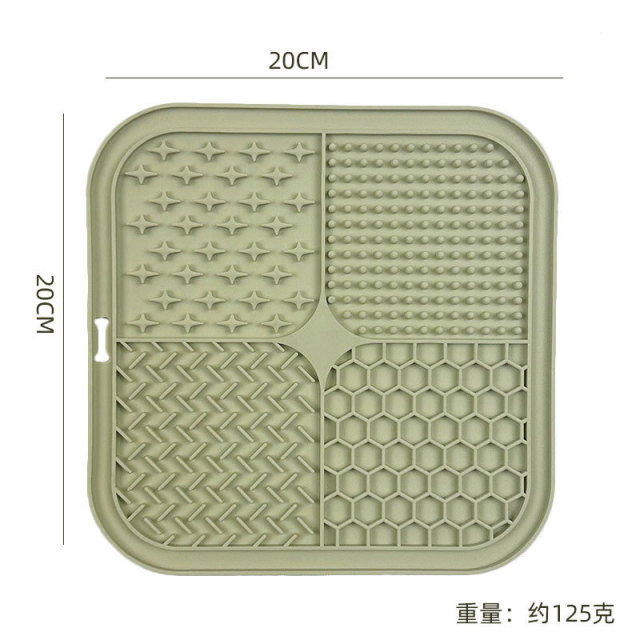 Wholesale Food Grade Silicone Pet Lick Mat – Slow Feeder with Suction Cups, Anti-Choke Slow Eating Pad for Dog Dental Health & Digestion